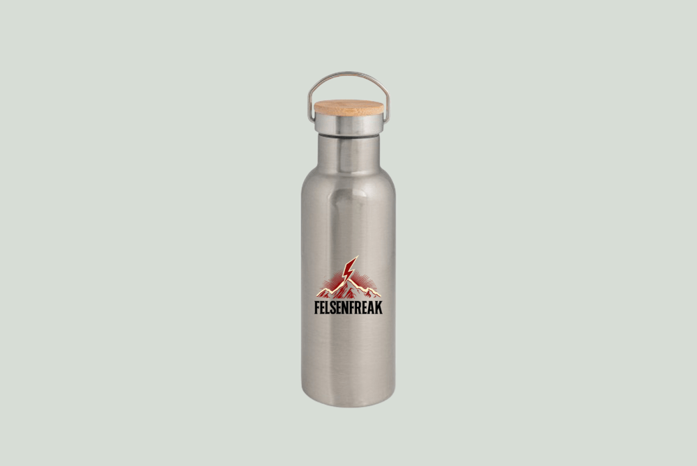 Gipfelkracher -  Thermoflasche Bambus 500 ml – Bild 7