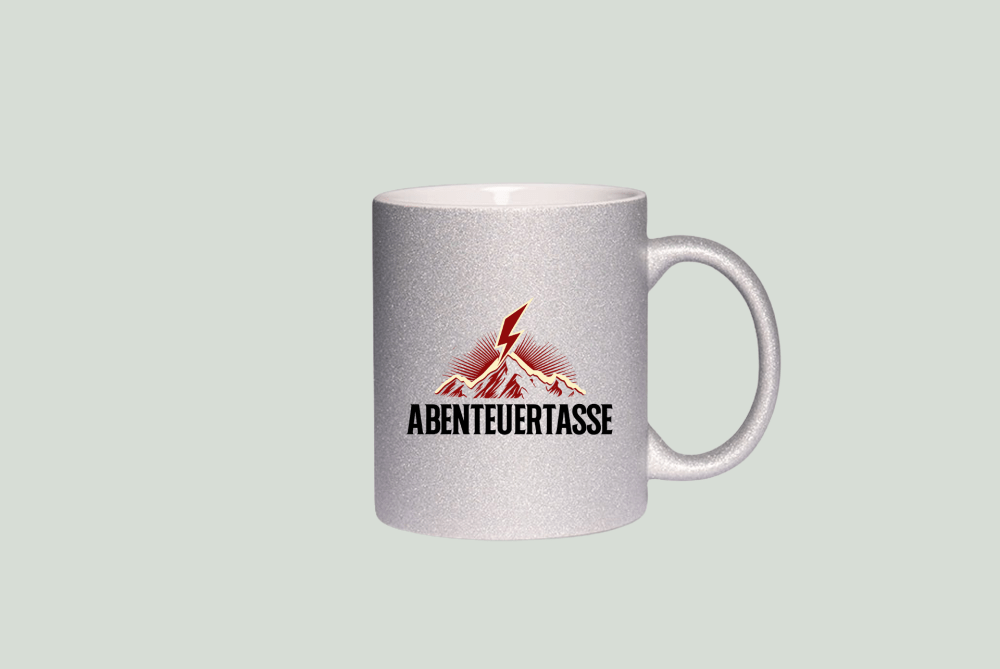 Gipfelkracher -  Glitzer-Keramiktasse – Bild 44