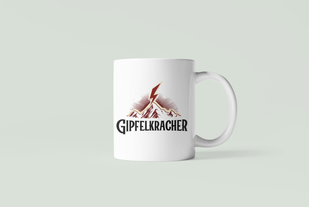 Gipfelkracher -  Keramiktasse weiß